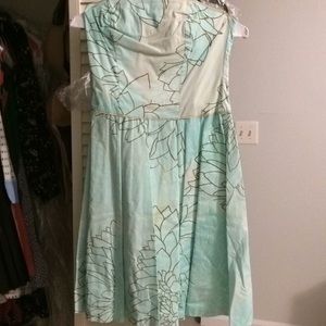 Anthropologie Strapless Sundress
